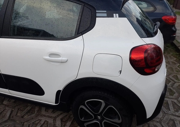 Citroen C3 cena 49900 przebieg: 59700, rok produkcji 2019 z Łódź małe 121